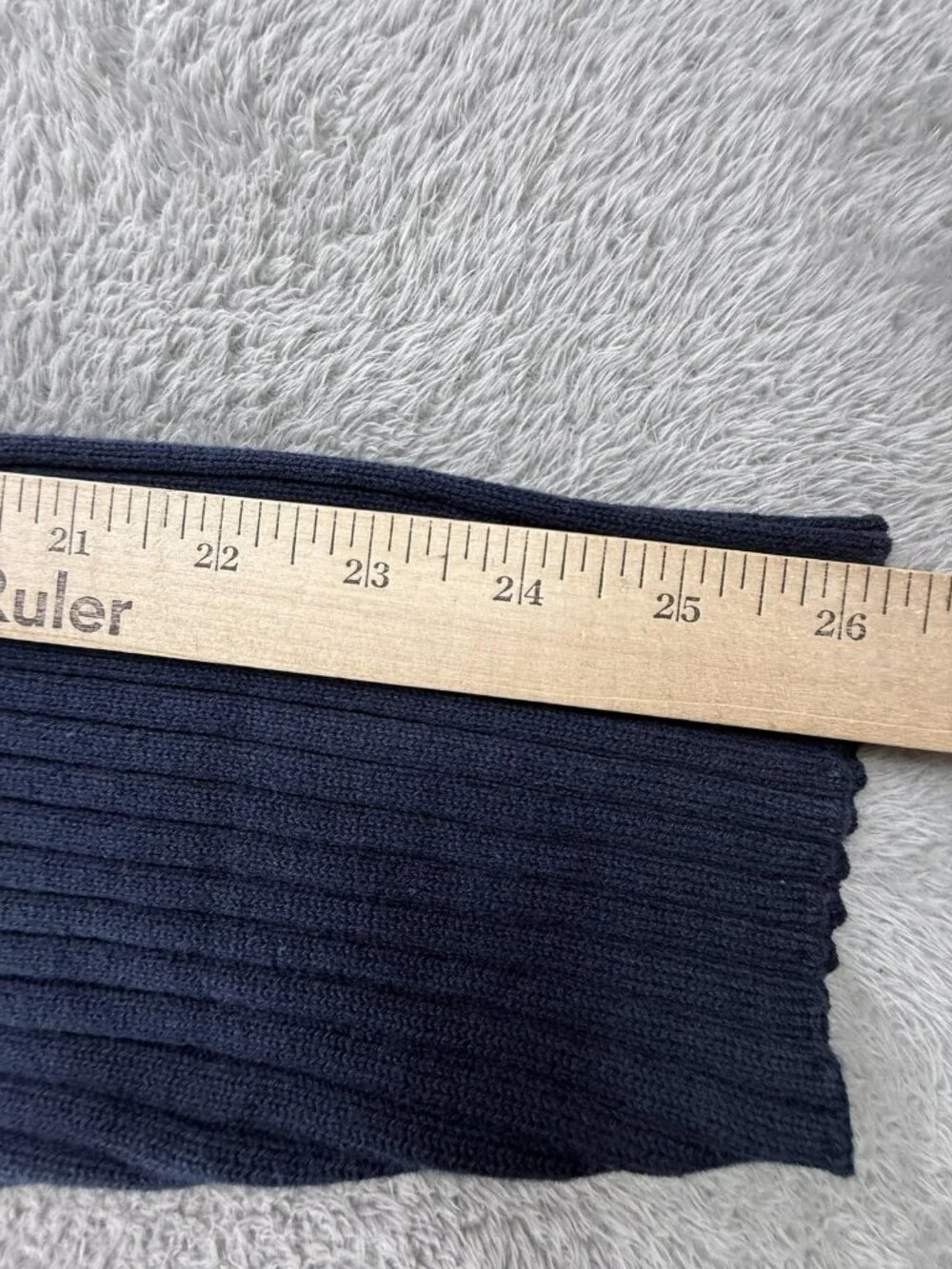 Nautica Sweater Mens 3XL Navy Gray Striped Crewneck Cotton Knit Ribbed Pullover